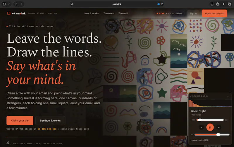 ekam.ink screenshot 1