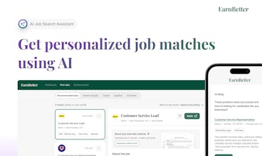 Assistente de IA identificando vagas de emprego adequadas para os usuários.