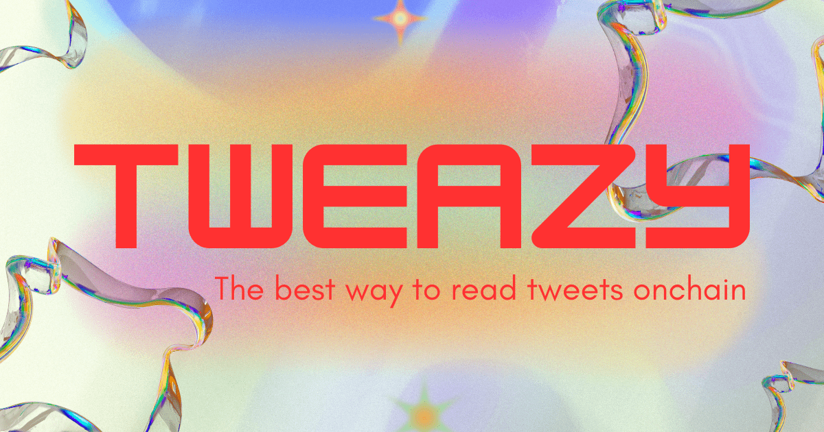 Tweazy - The best way to read tweets onchain / With x402, MCP & CDP media 2