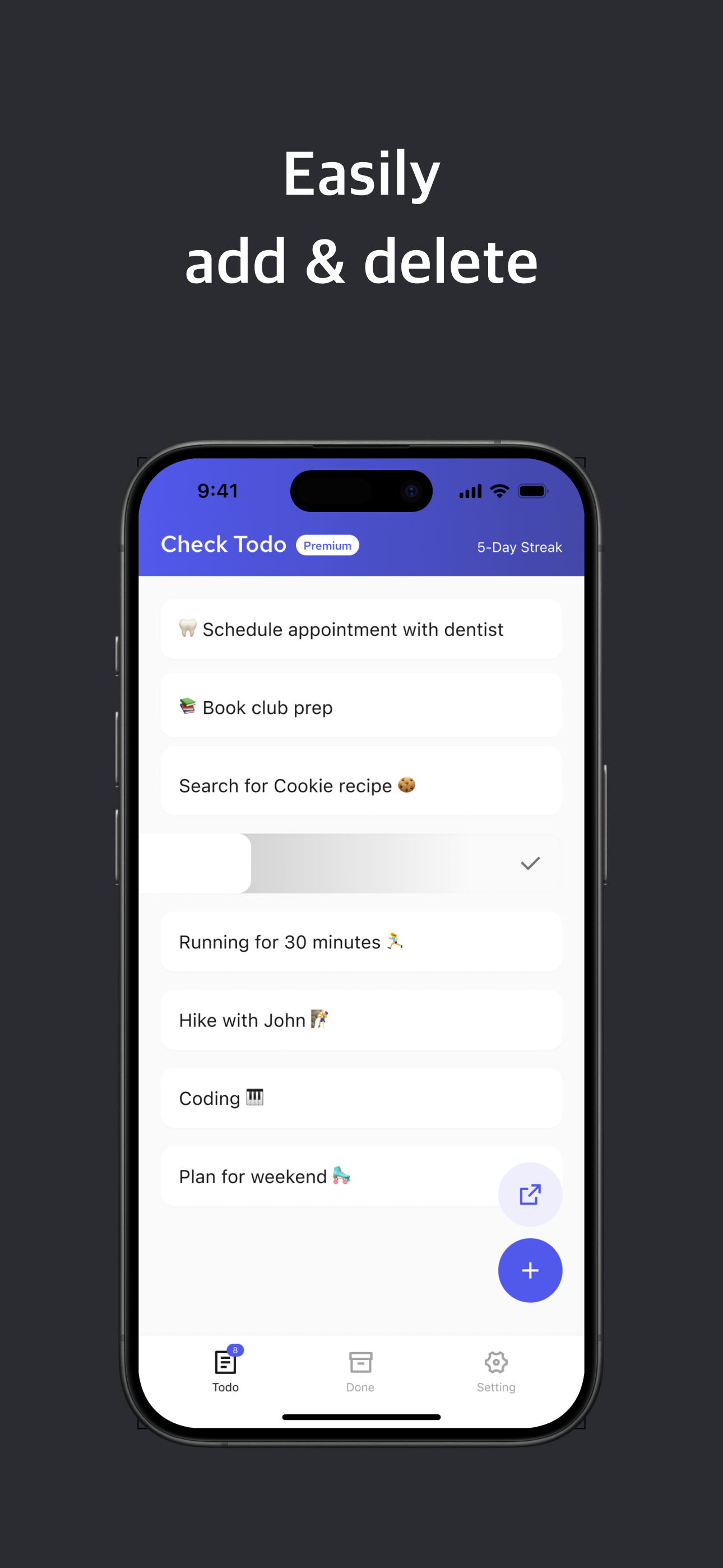 Controllo - Widget schermata di blocco (tracker da fare) media 4