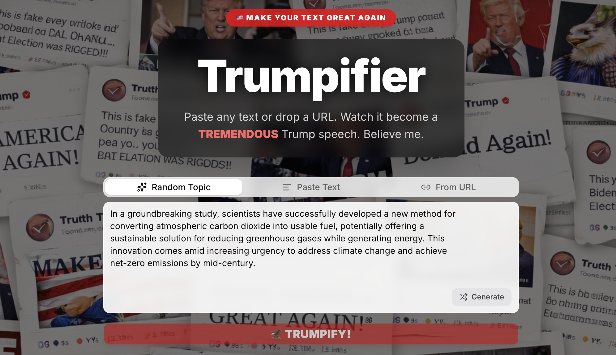 Trumpifier gallery image