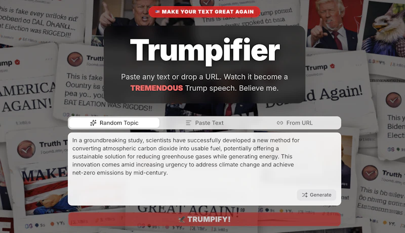 Trumpifier screenshot 1