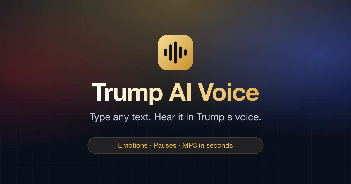 Trump AI Voice gallery image