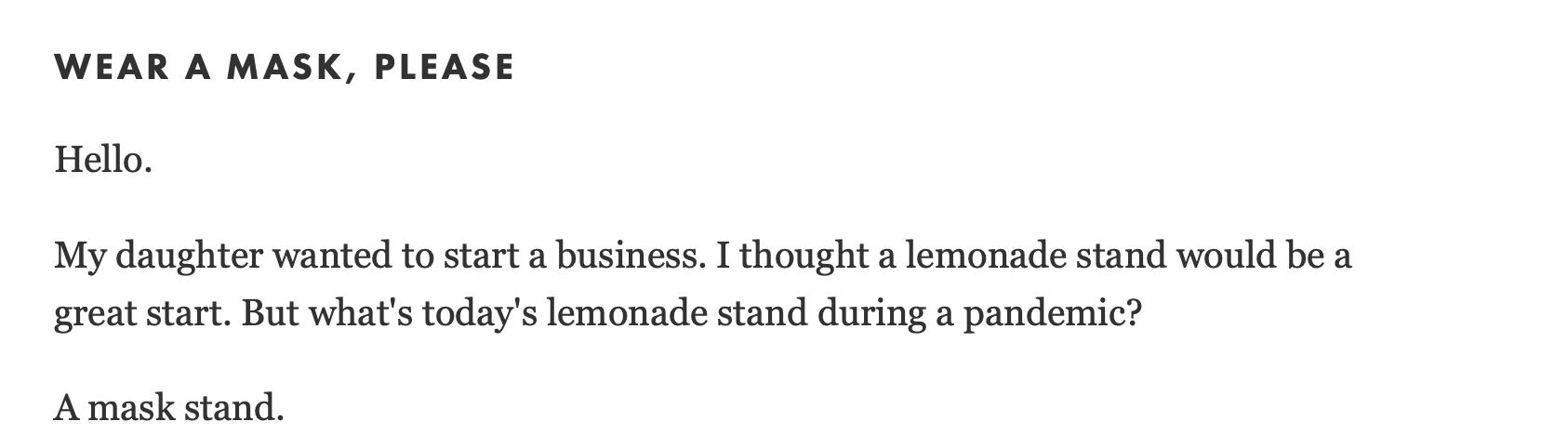 Wear A Mask, Please gallery image