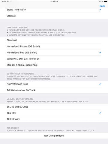 Onion - Anonymity Online (Tor-powered browser for iOS) gallery image