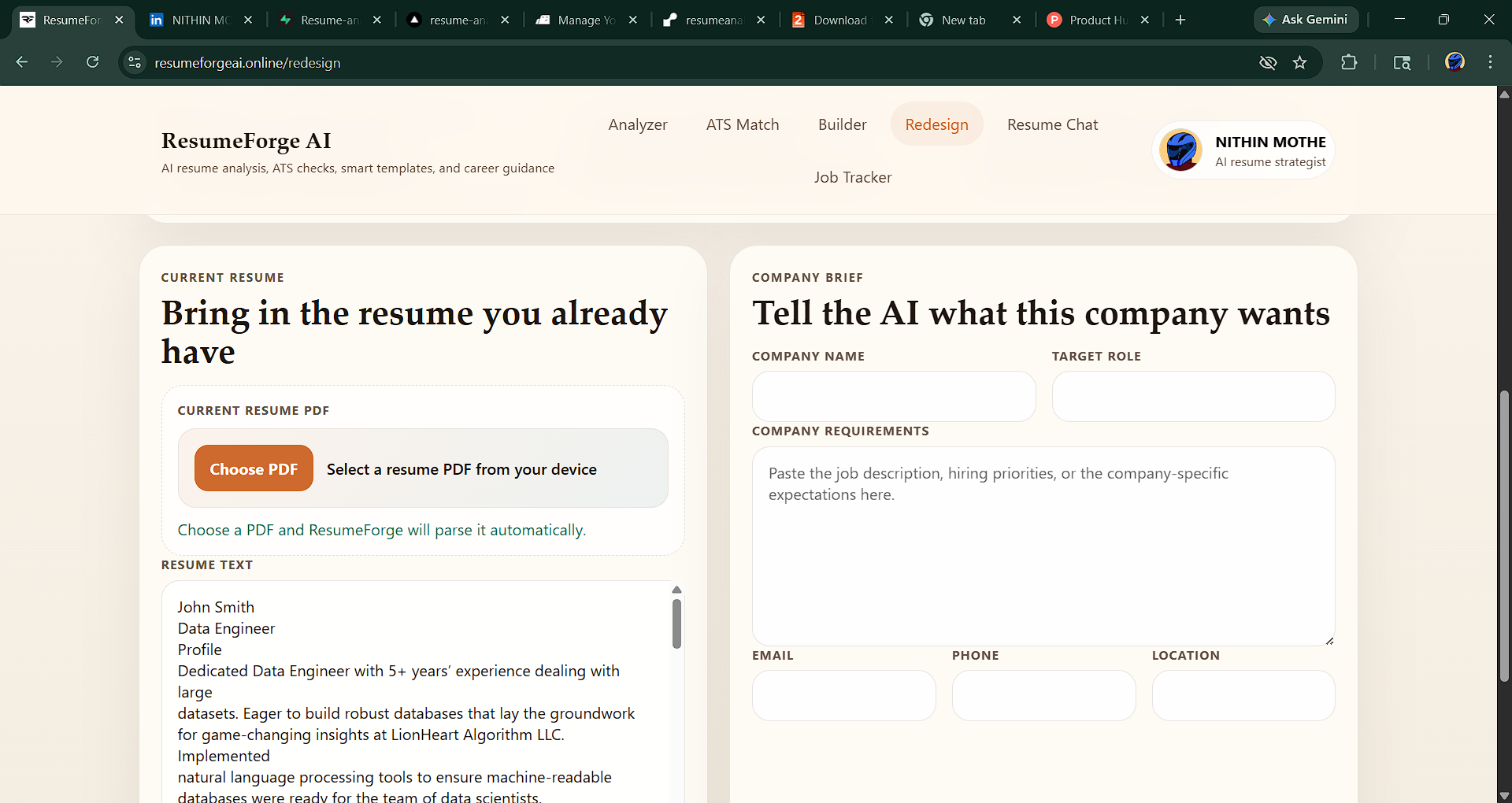 ResumeForgeAI gallery image