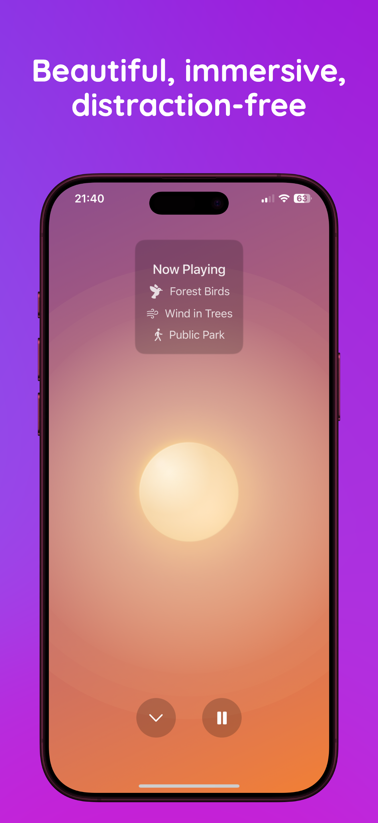 Sormate, sonno e rilassati - Un'app di sonno minimalista suona.Apri e rilassati. media 4