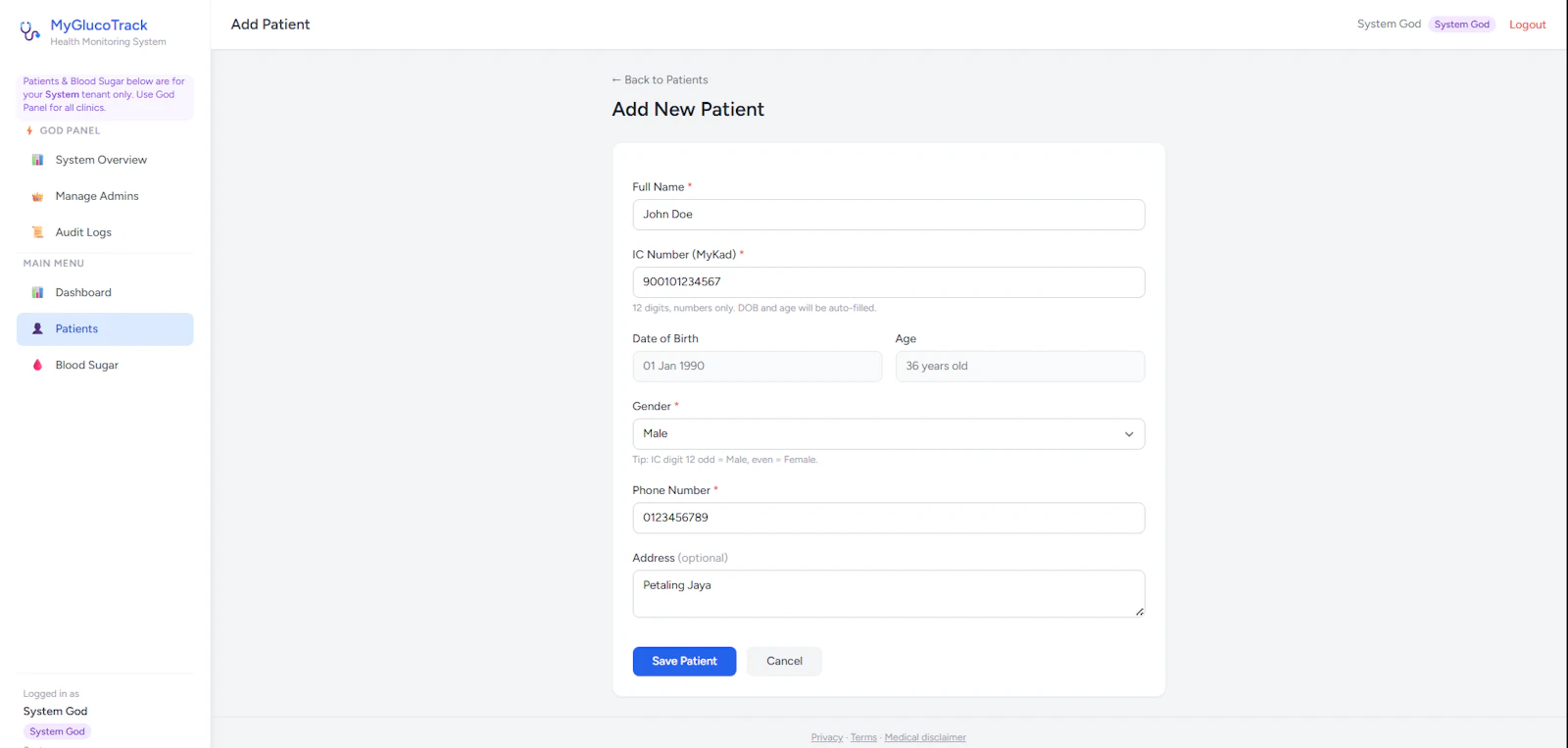 MyGlucoTrack screenshot 4