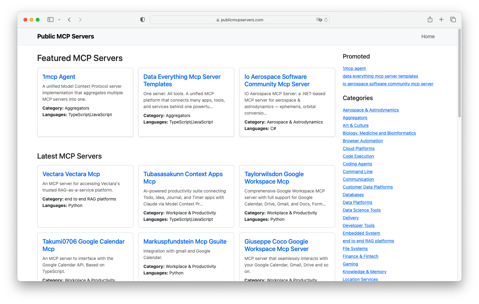 Public MCP Servers gallery image