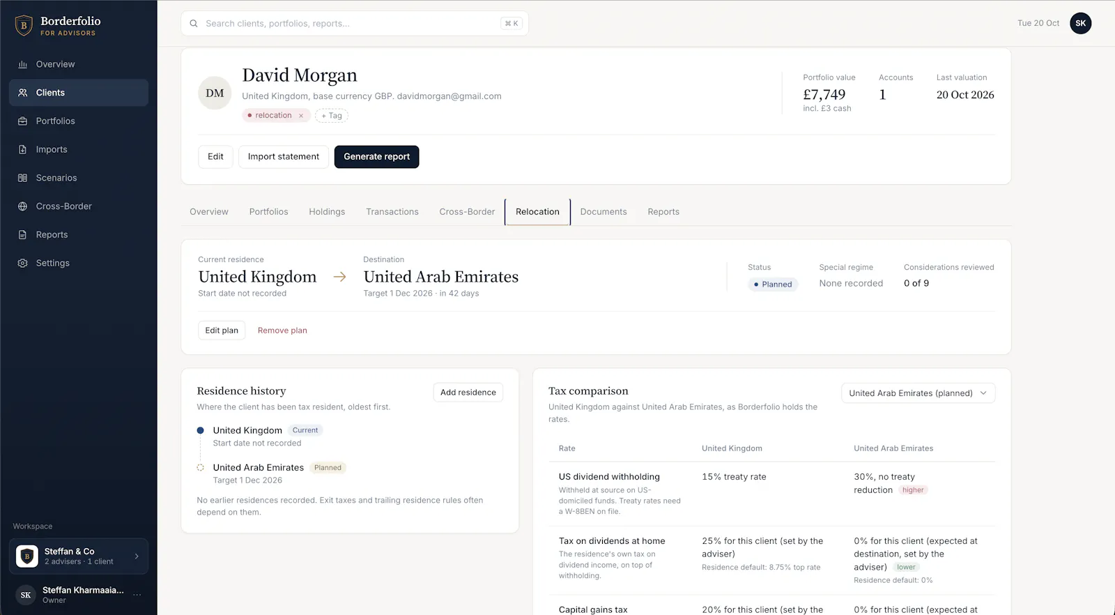Borderfolio for Advisors screenshot 6