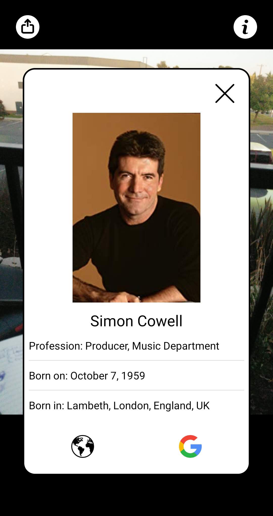 CelebrityFace gallery image