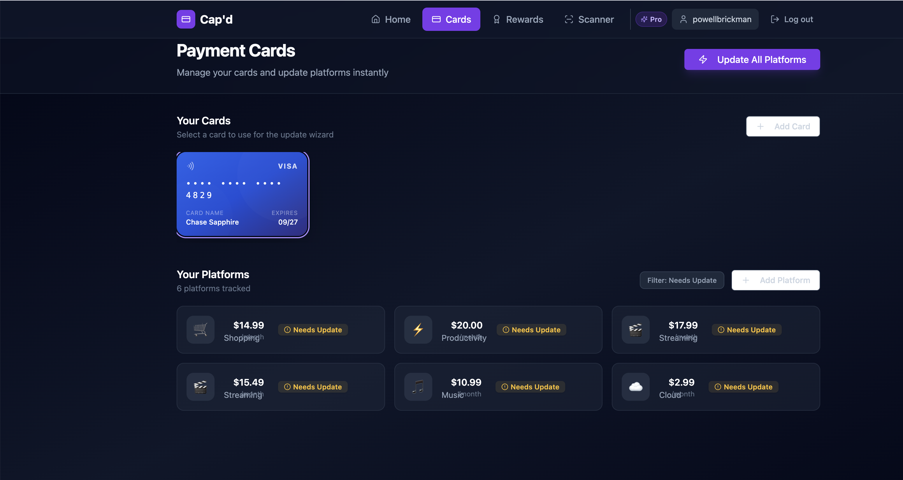 Cap'd - Screenshot 5 showing product features and functionality