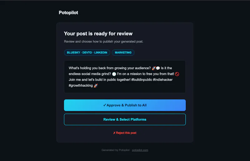 Potopilot screenshot 3