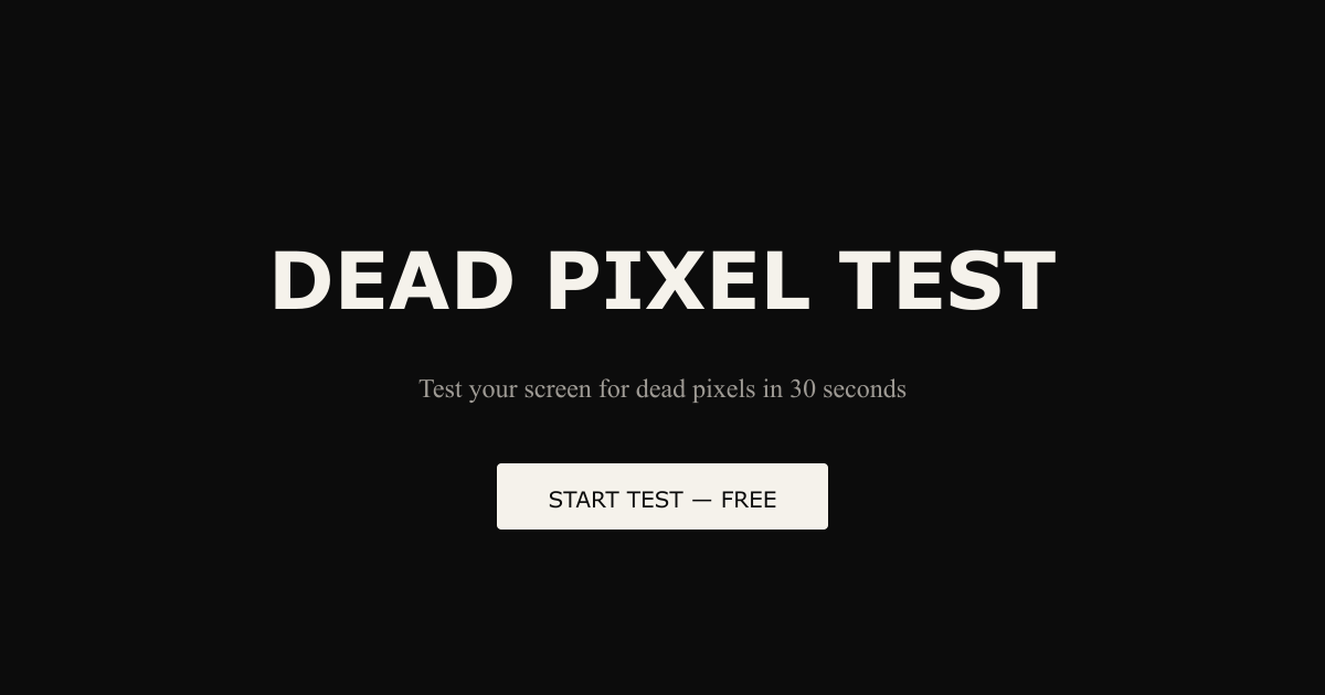 Dead Pixel Test gallery image