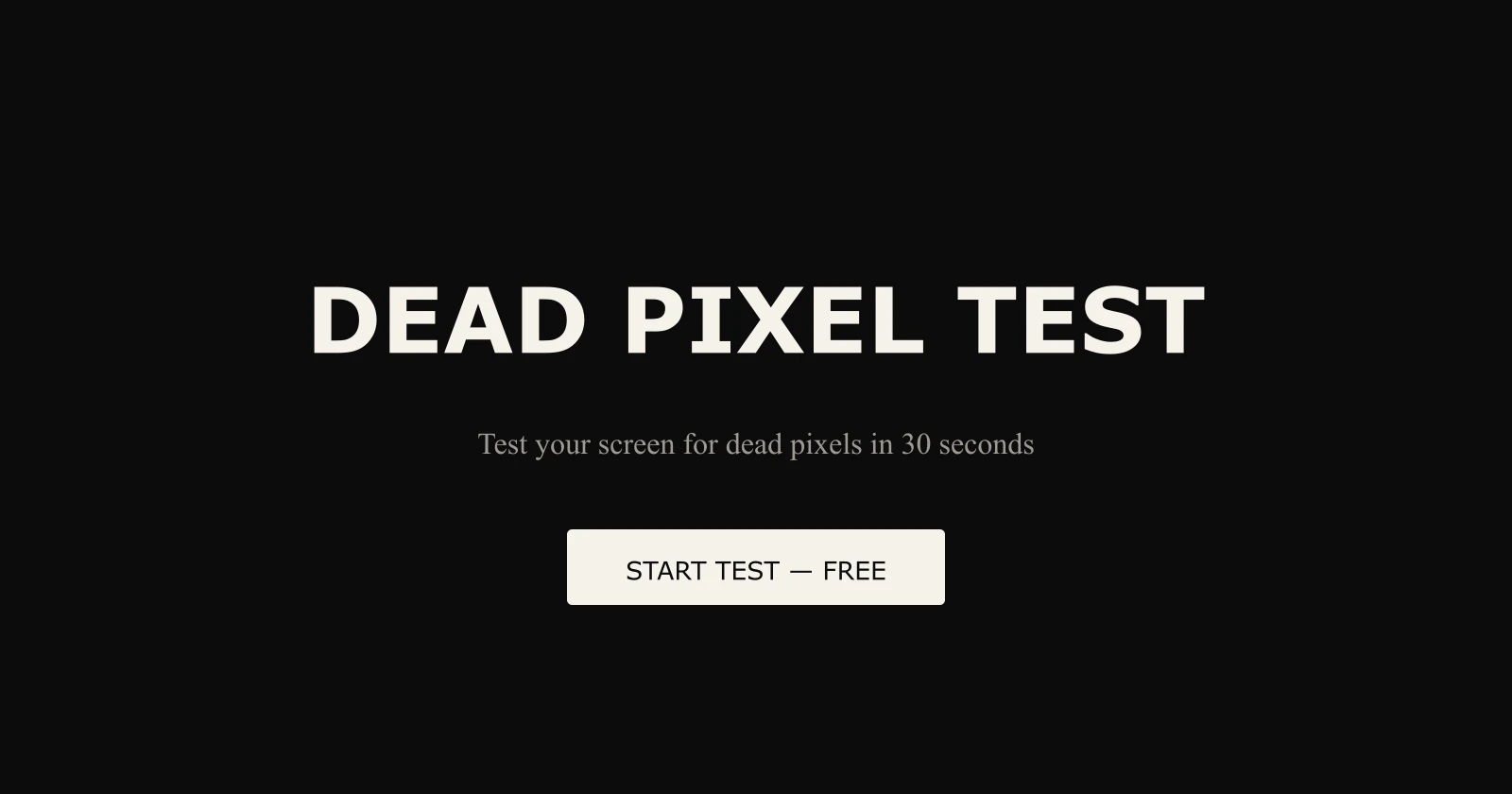 Dead Pixel Test screenshot 1