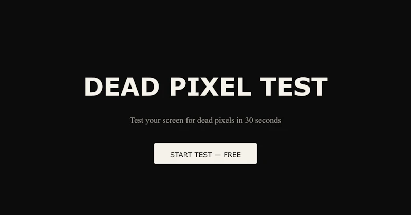 Dead Pixel Test screenshot 1