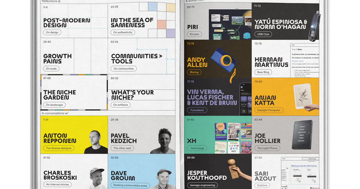 Niche design magazine