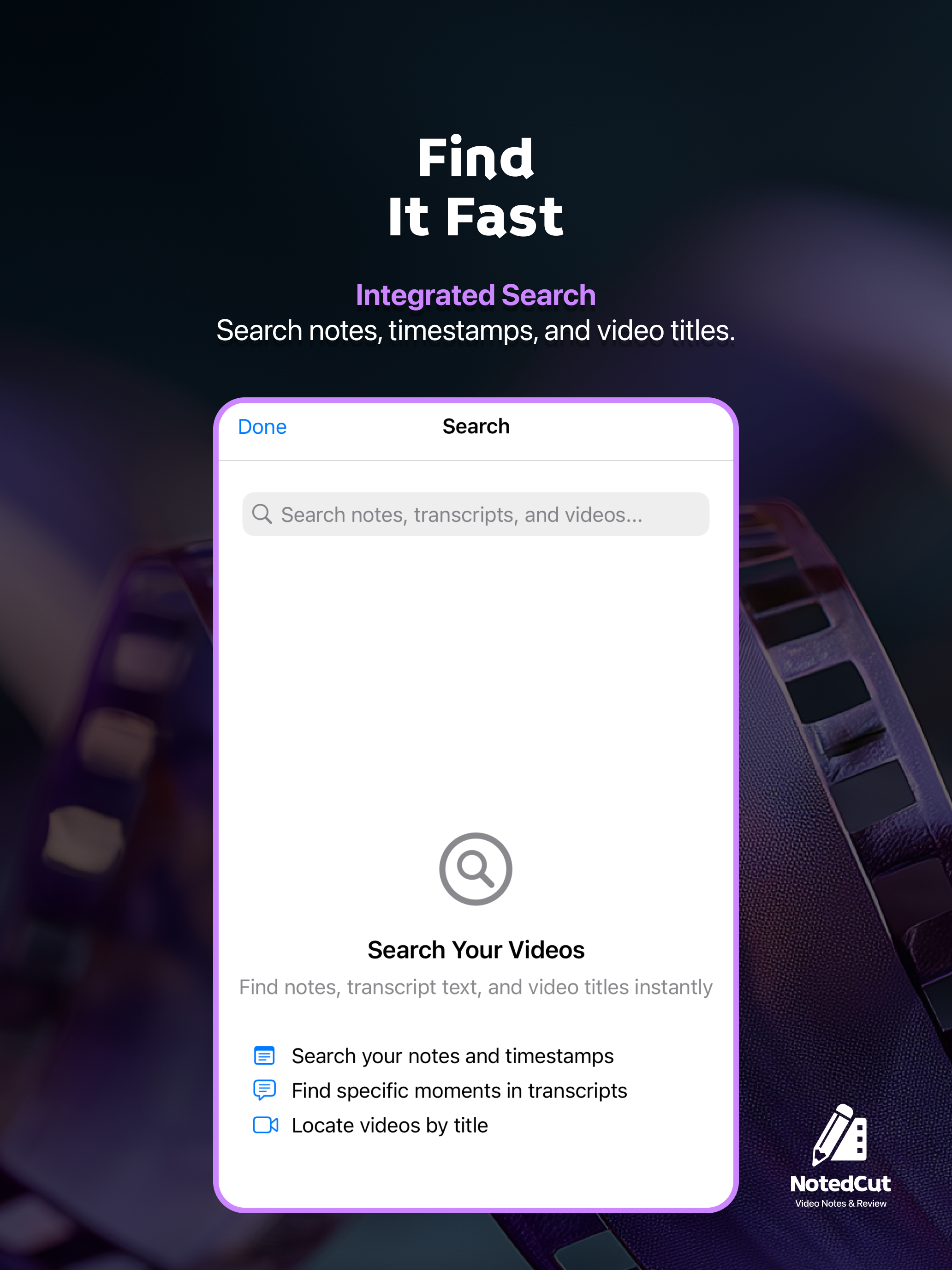 Notedcut - Notas de video sincronizadas para editores y creadores media 6