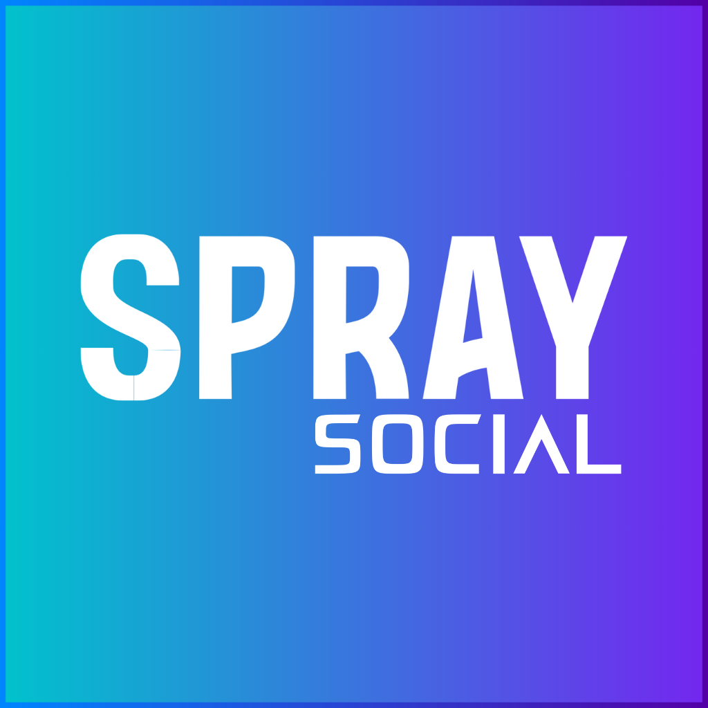 Spray Social - Product Hunt launch logo and brand identity
