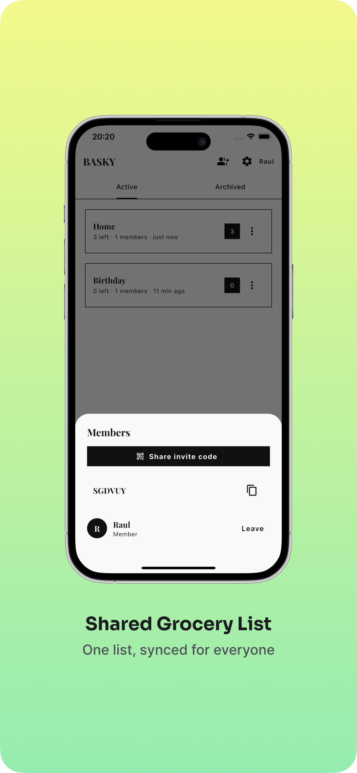 BASKY: Shared Grocery List gallery image