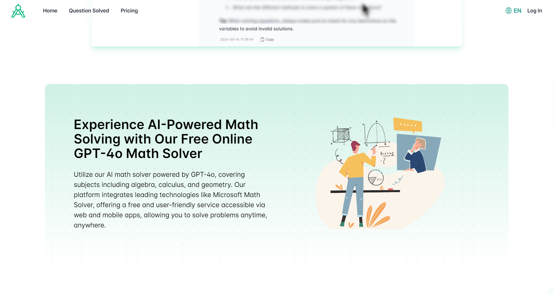 Math.bot: AI Math Solver โดย GPT-4O media 3