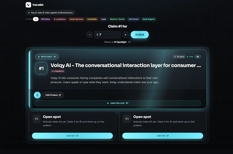 Voicebid screenshot 1
