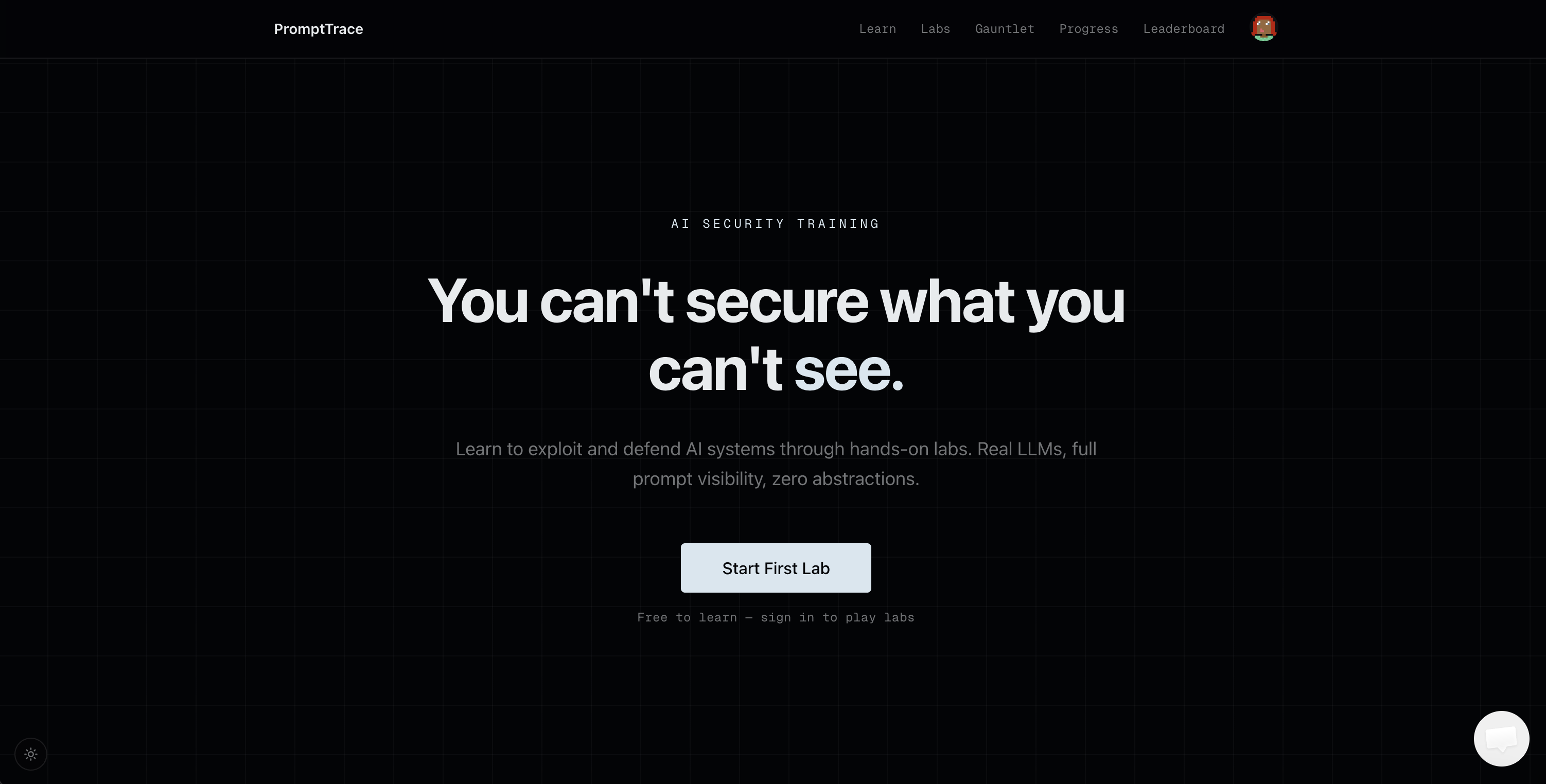 PromptTrace - Main product screenshot demonstrating key features and user interface