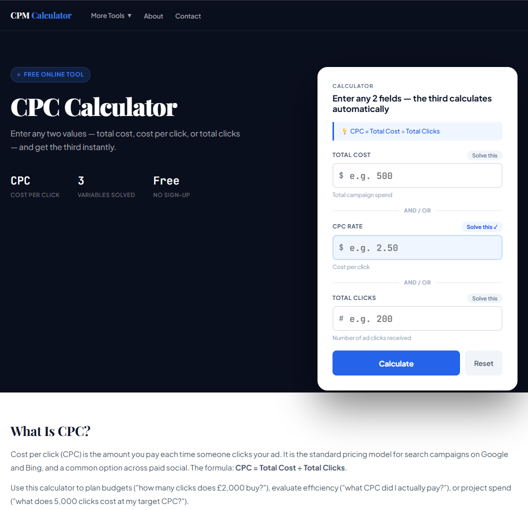 CPM Calculator gallery image