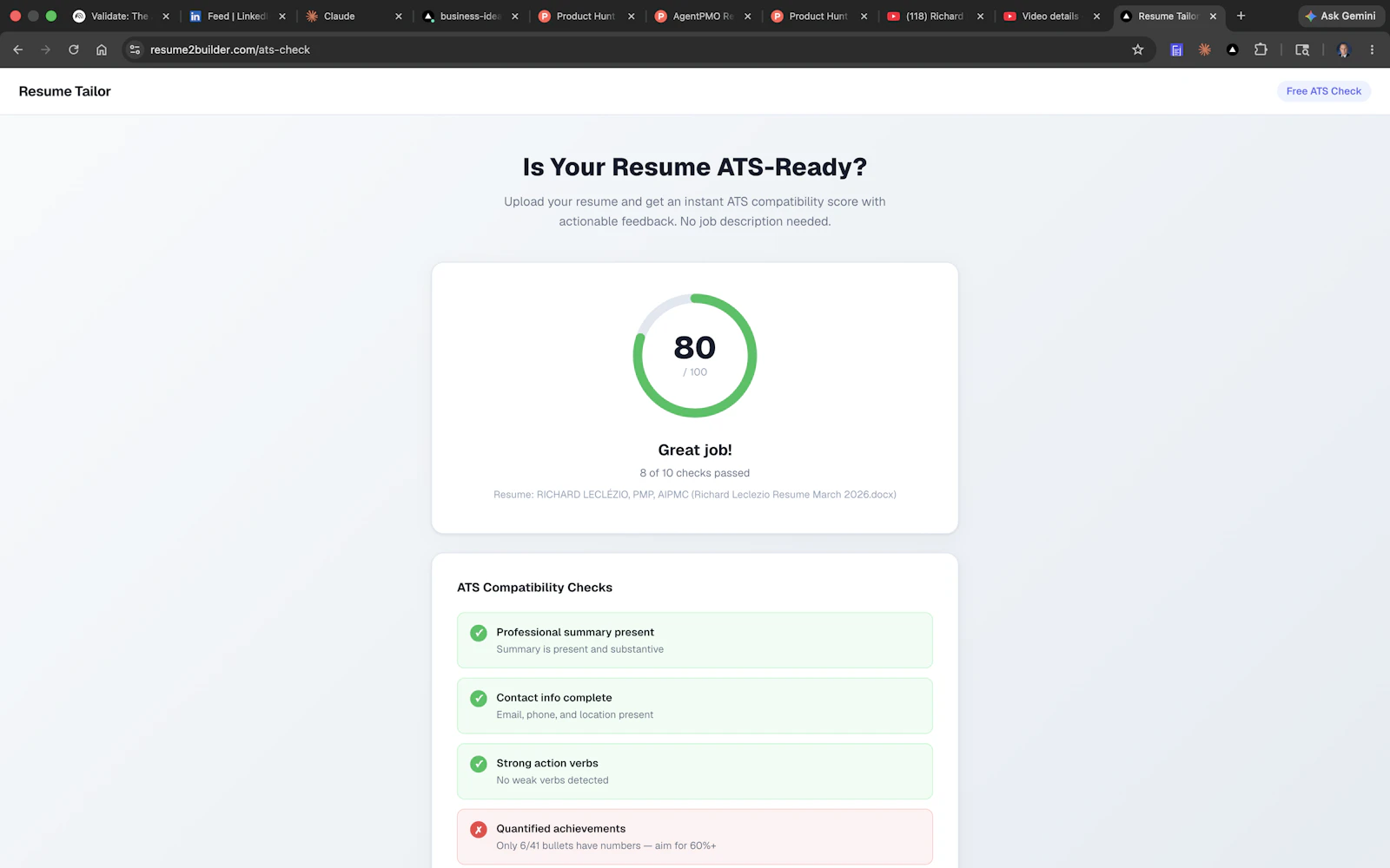 Resume Tailor screenshot 7