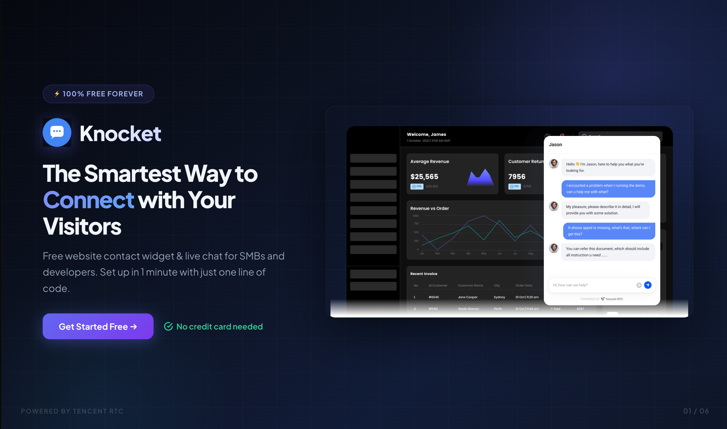 Knocket - Main product screenshot demonstrating key features and user interface