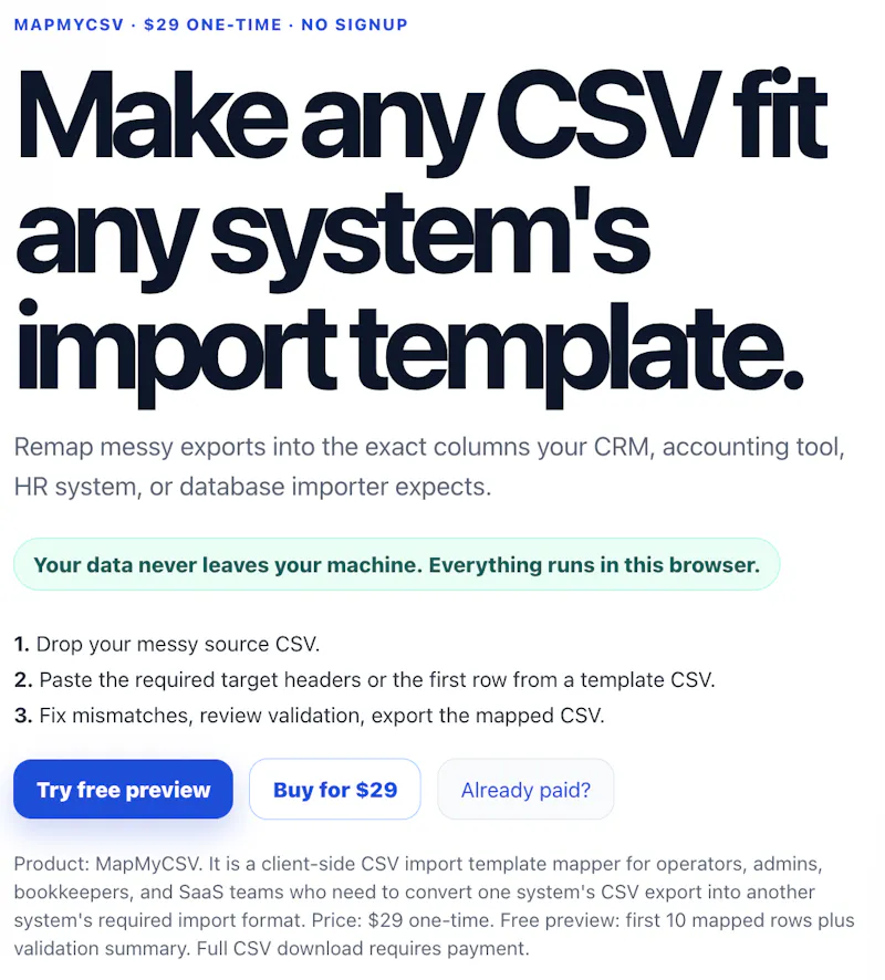 MapMyCSV screenshot 6