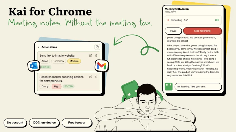 Kai for Chrome screenshot 1 (video preview)