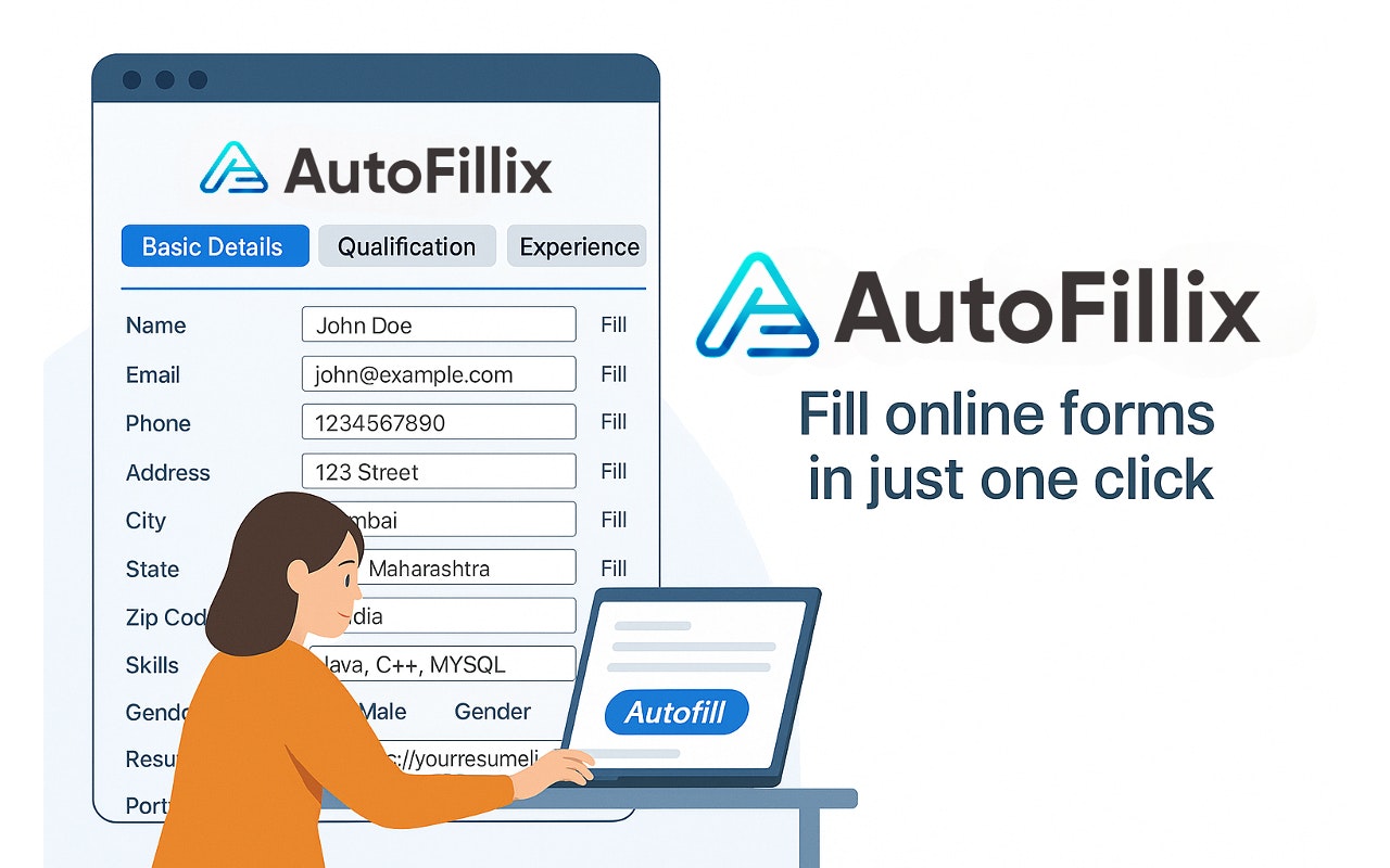 Autofillix - 智能且安全的形式自动填充器媒体1