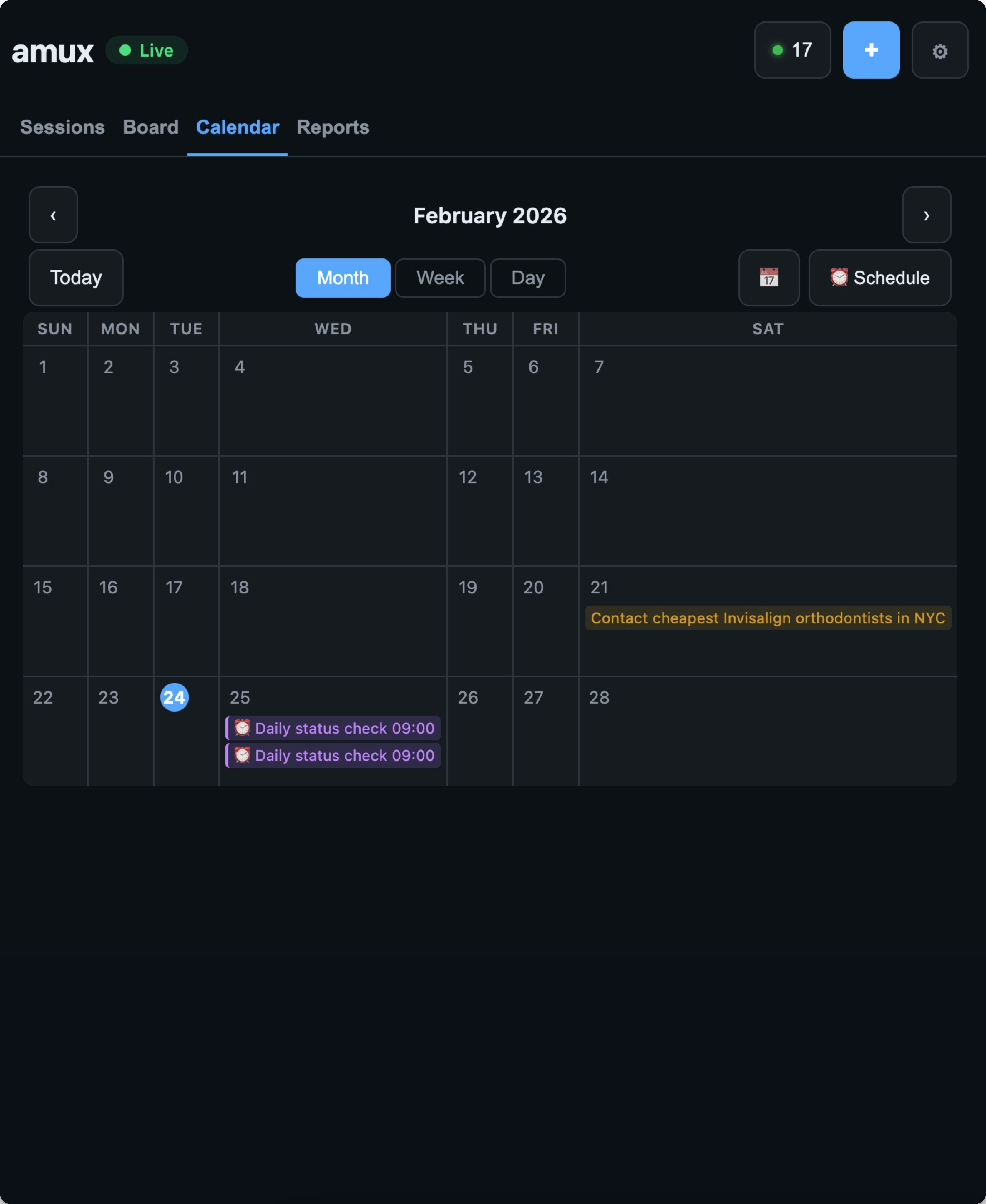 amux — Agent Multiplexer gallery image