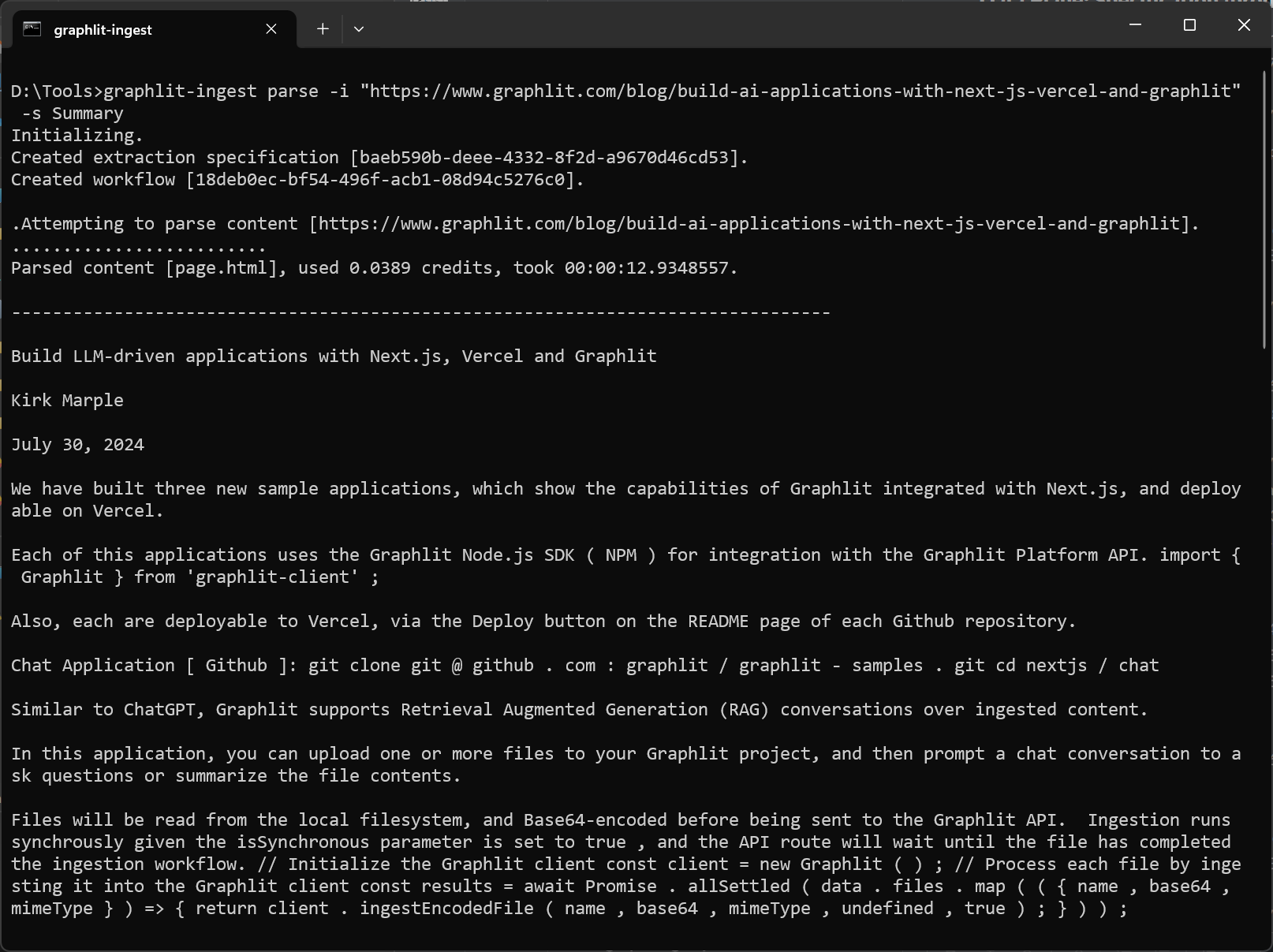 Графлитный CLI media 1