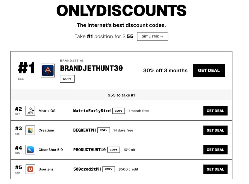OnlyDiscounts screenshot 1