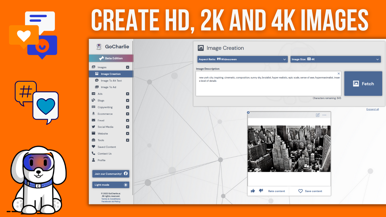 Charlie 2.0 - Creazione di contenuti AI per tutti media 2