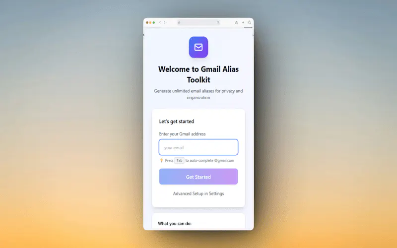 Gmail Alias Toolkit gallery image