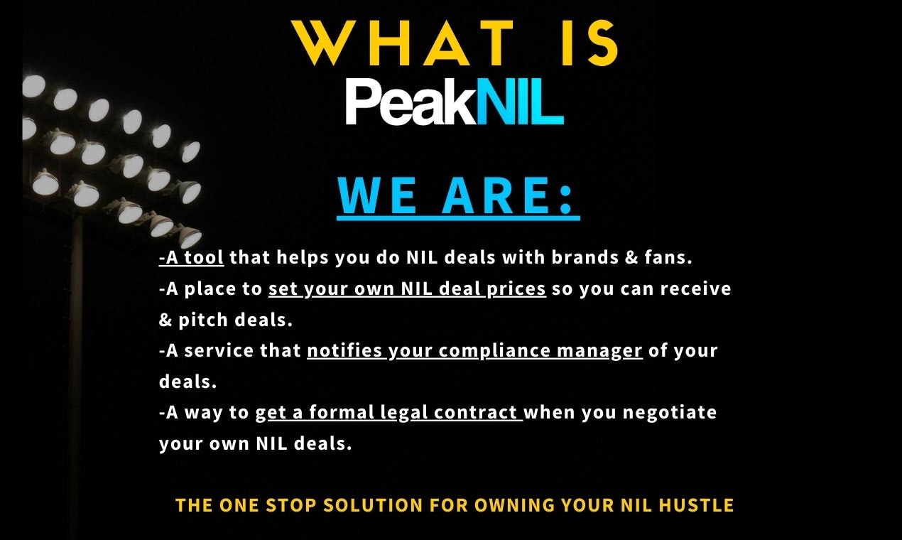 PeakNIL - Giving student-athletes the power to be their own agent media 6