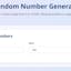 Random Number Generator