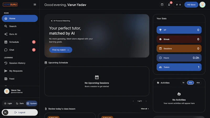 HomeGuru - Connecting Learner to Tutors screenshot 2