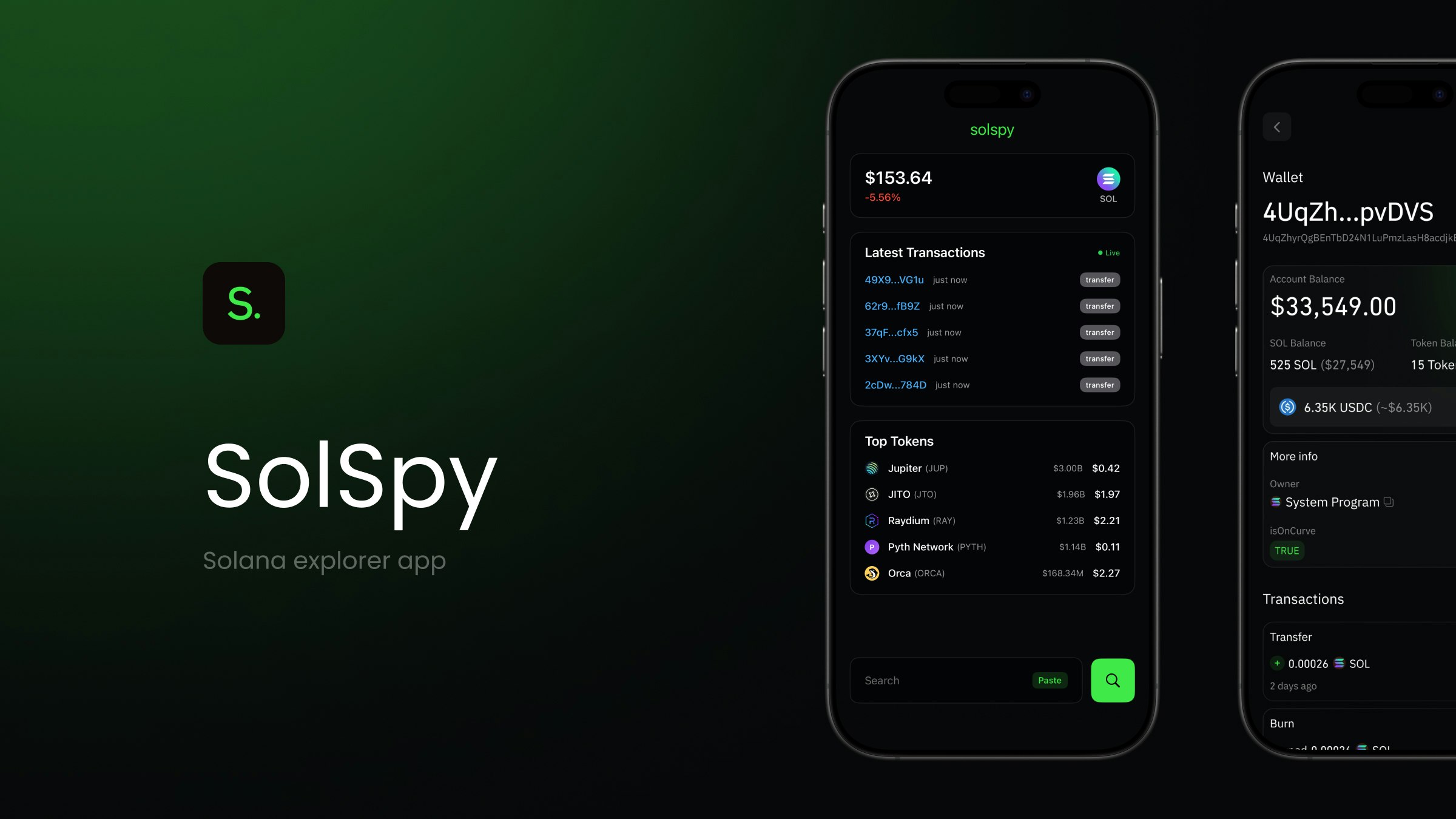Media Solspy - Light Solana Explorer 1