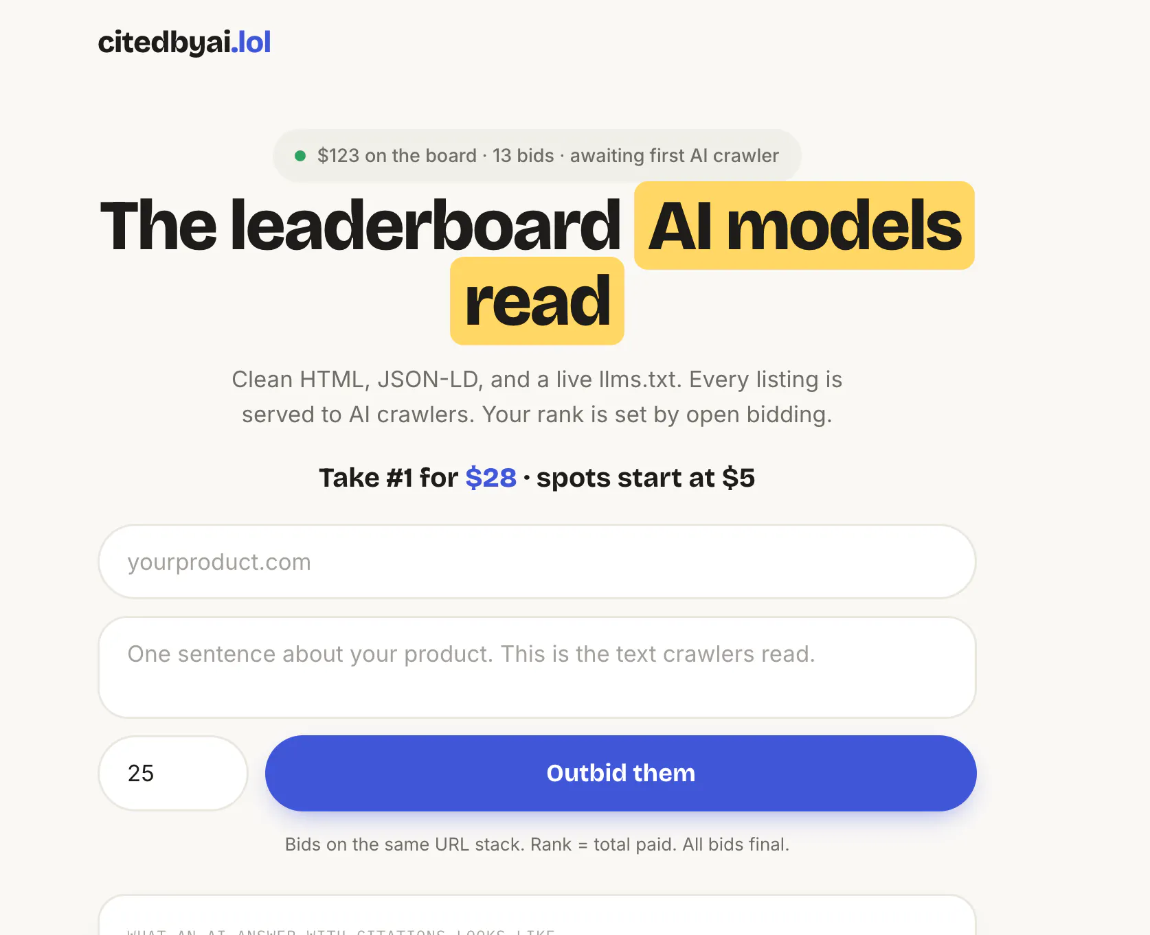 CitedByAI.lol logo