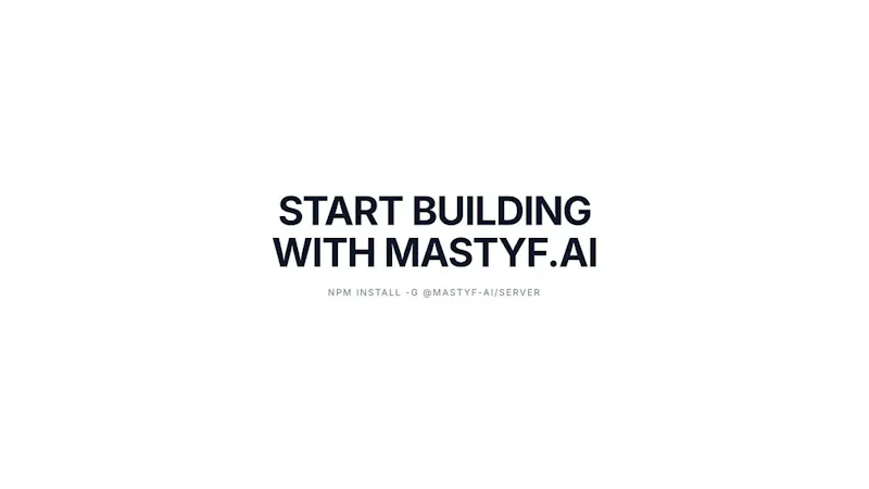 Mastyf.ai screenshot 1 (video preview)