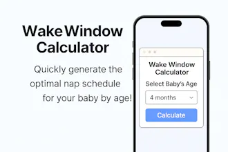 Wake Window Calculator gallery image