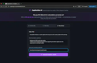 CaptionGen AI β No Logins, $0.99 gallery image