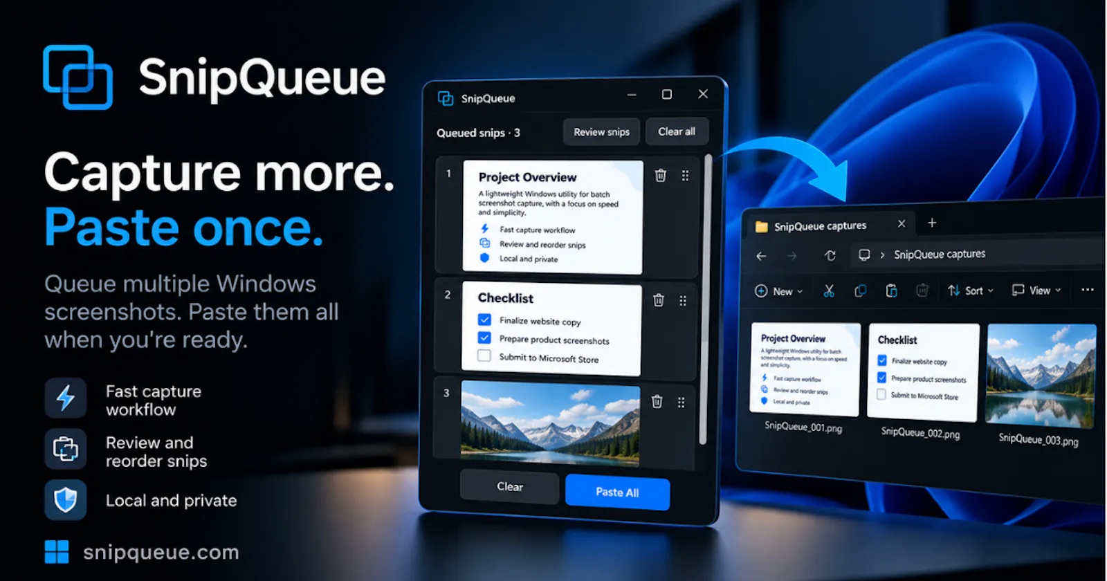 SnipQueue screenshot 1