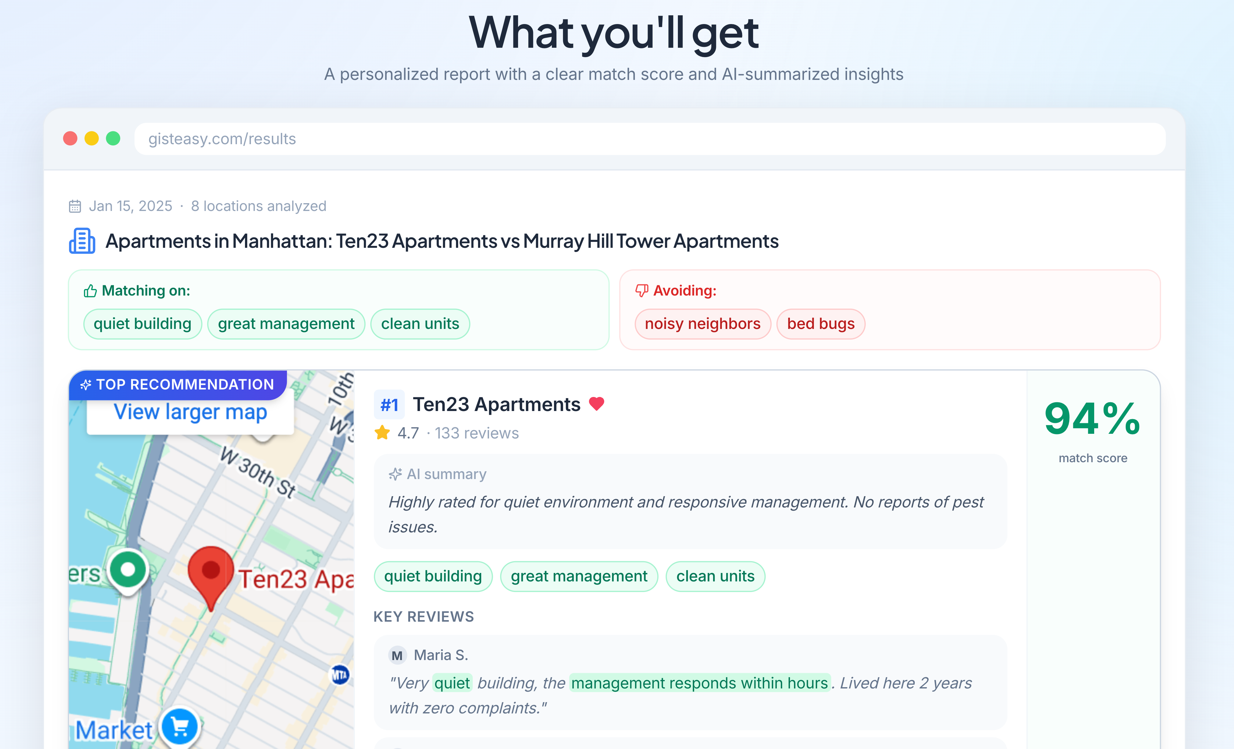Gisteasy - Screenshot 2 showing product features and functionality
