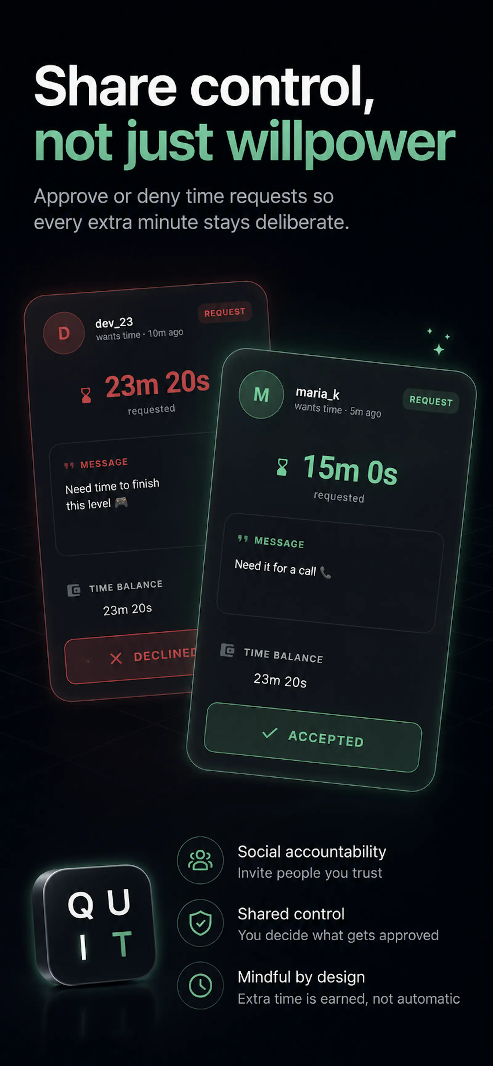 QUIT DOOMSCROLLING & Gamble screen Time screenshot 3