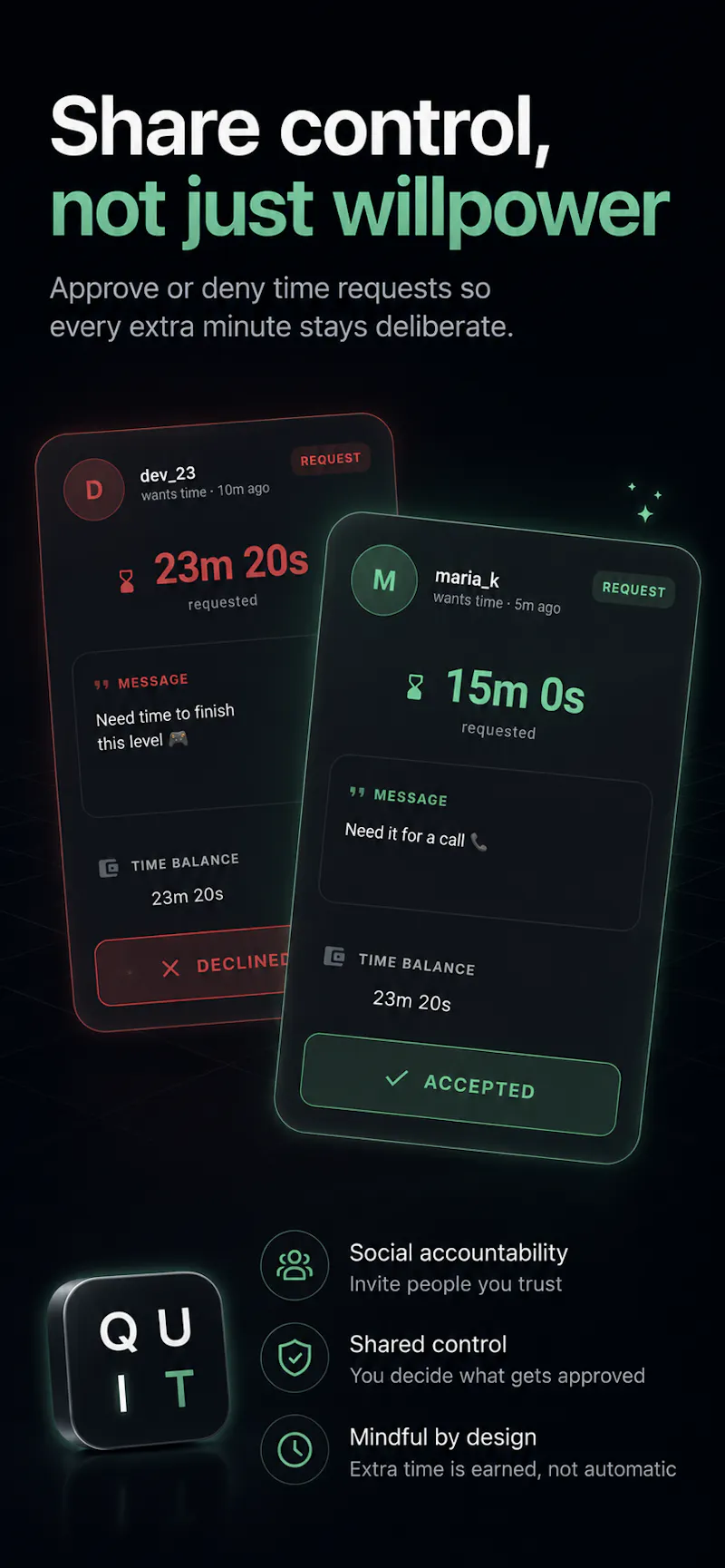 QUIT DOOMSCROLLING & Gamble screen Time screenshot 3